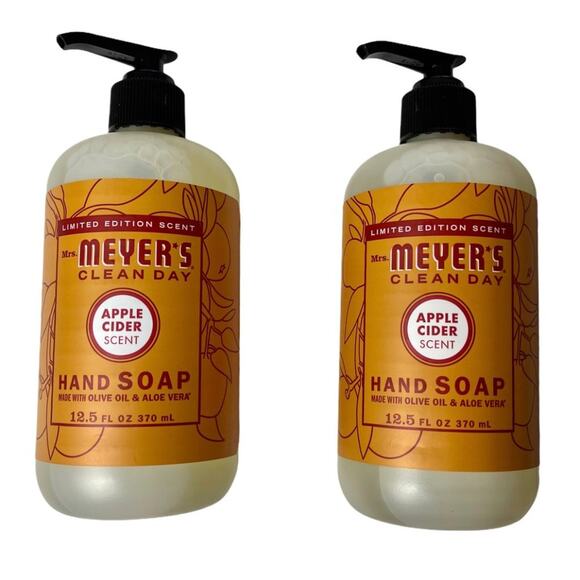 Mrs Meyer’s NWT Limited Apple Cider 2 PC Hand Soaps - Picture 7 of 7